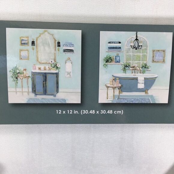 Two piece bathroom‎ canvas set NWT - Picture 5 of 11